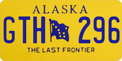 AK license plate GTH296