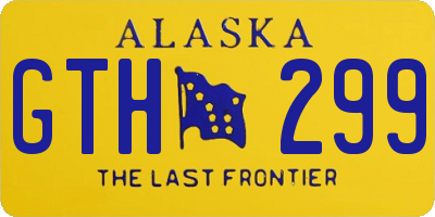 AK license plate GTH299