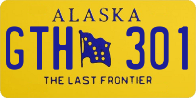 AK license plate GTH301