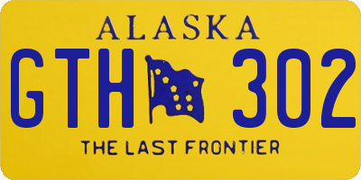 AK license plate GTH302