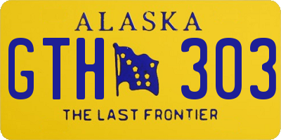 AK license plate GTH303