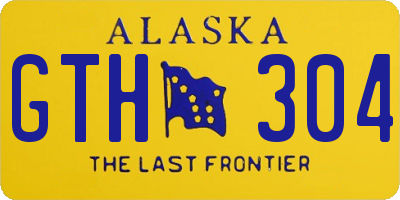 AK license plate GTH304