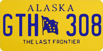 AK license plate GTH308