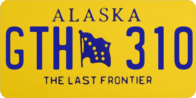 AK license plate GTH310