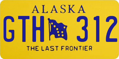 AK license plate GTH312