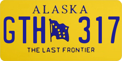 AK license plate GTH317