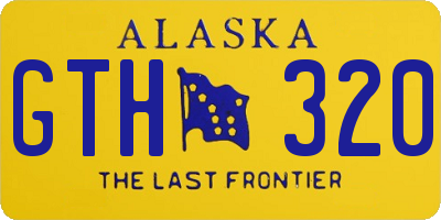 AK license plate GTH320