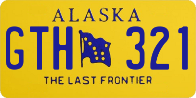 AK license plate GTH321