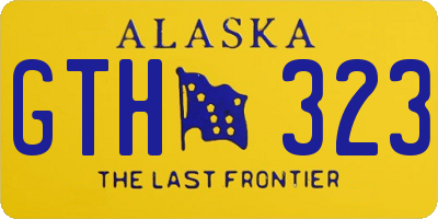 AK license plate GTH323