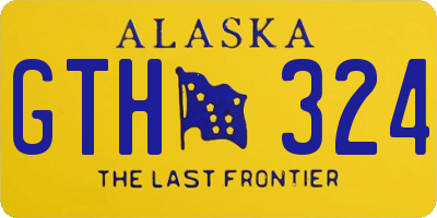 AK license plate GTH324