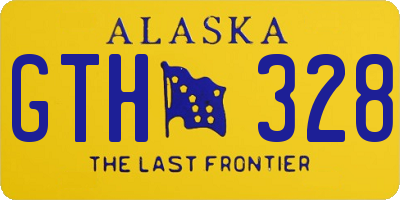 AK license plate GTH328