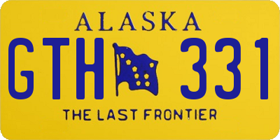 AK license plate GTH331