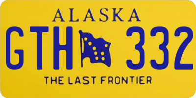 AK license plate GTH332