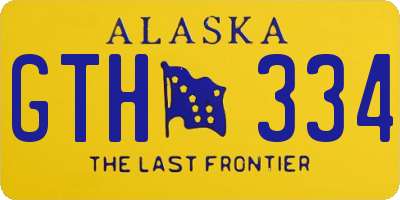 AK license plate GTH334