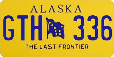 AK license plate GTH336