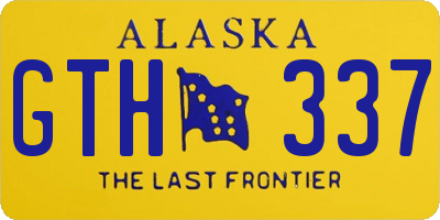 AK license plate GTH337