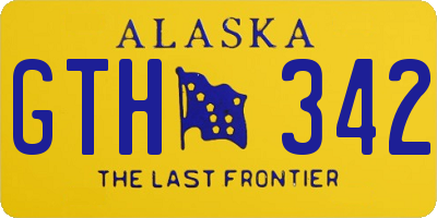 AK license plate GTH342