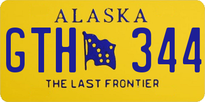 AK license plate GTH344