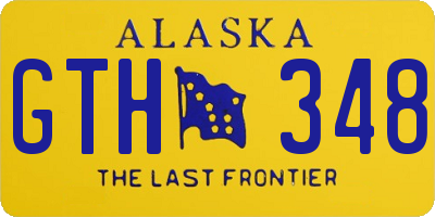 AK license plate GTH348