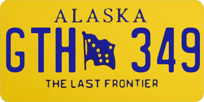 AK license plate GTH349