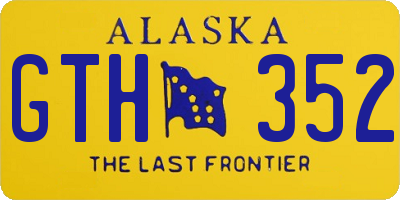 AK license plate GTH352