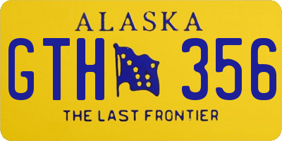 AK license plate GTH356