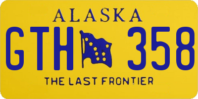 AK license plate GTH358