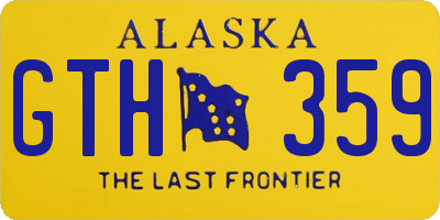 AK license plate GTH359