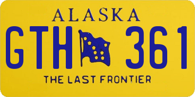 AK license plate GTH361