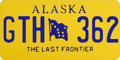 AK license plate GTH362