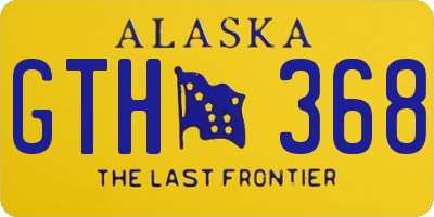 AK license plate GTH368