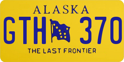 AK license plate GTH370