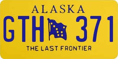 AK license plate GTH371