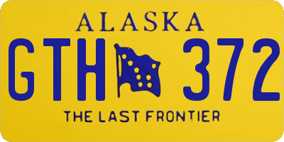 AK license plate GTH372