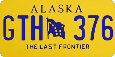 AK license plate GTH376