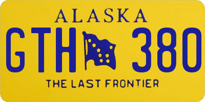 AK license plate GTH380