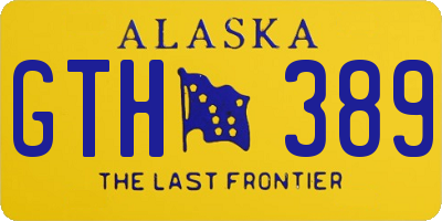 AK license plate GTH389