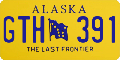 AK license plate GTH391