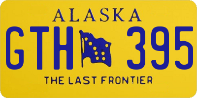 AK license plate GTH395