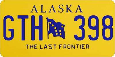 AK license plate GTH398