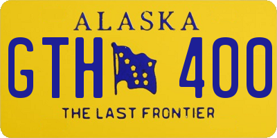 AK license plate GTH400