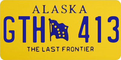 AK license plate GTH413