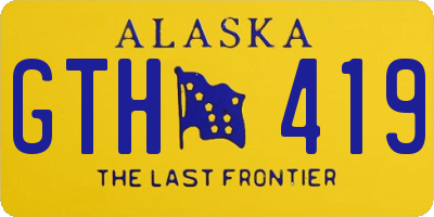 AK license plate GTH419