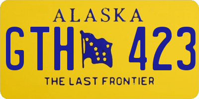 AK license plate GTH423