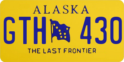 AK license plate GTH430