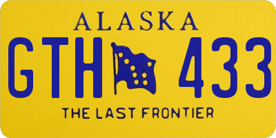 AK license plate GTH433