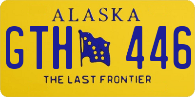 AK license plate GTH446