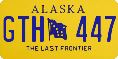 AK license plate GTH447