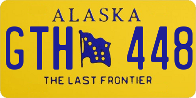 AK license plate GTH448