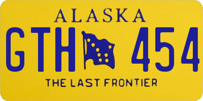AK license plate GTH454